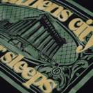Athens Hardcore city sleeps tshirt - black